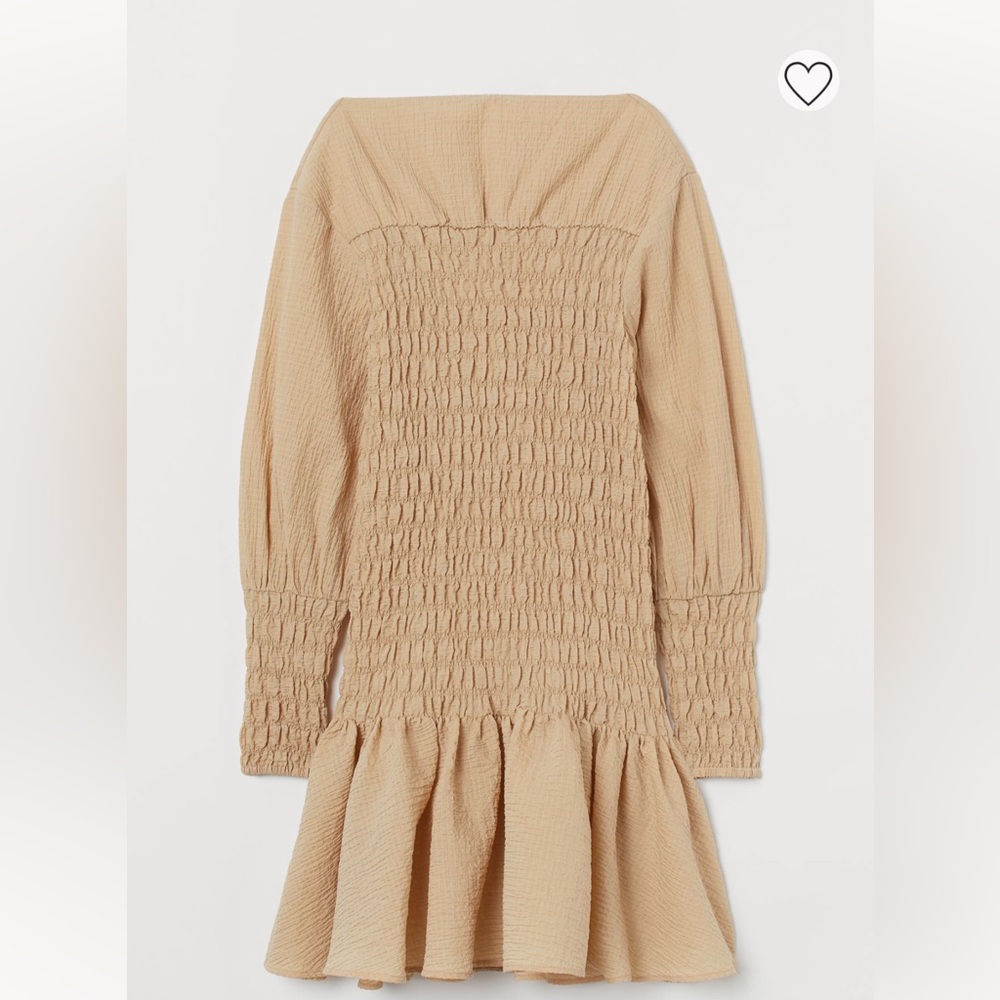 NWT H&M Ruched Long Sleeve Mini M